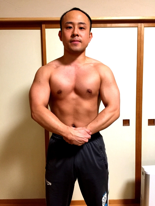 体重を絞る前の身体